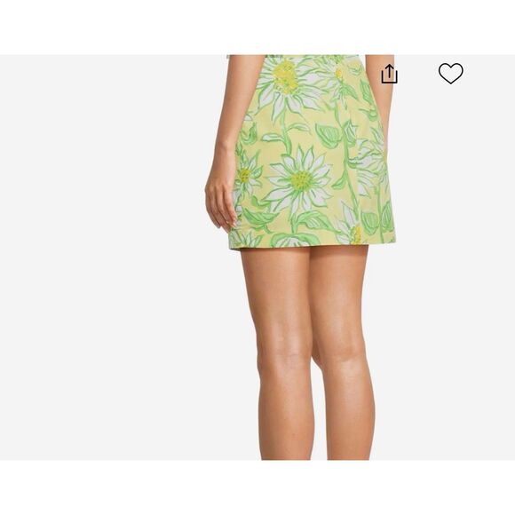 NWT Lilly Pulitzer Gardner Mini Skort- limoncello sunbelievable size 8 - Picture 2 of 8